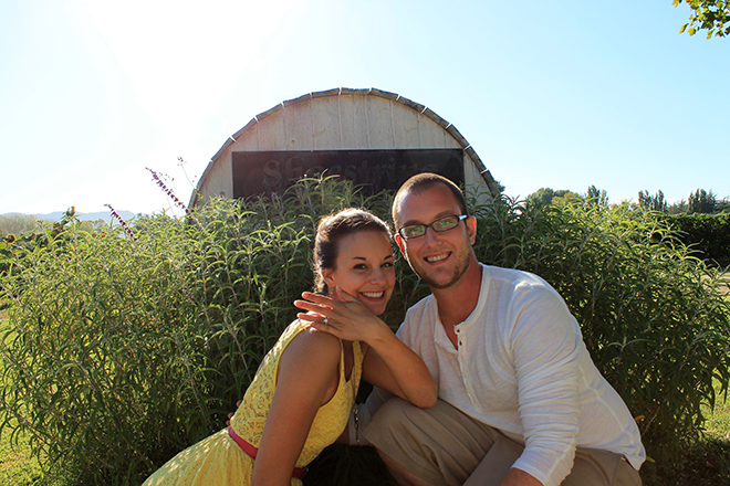 We even snapped a few amazing photos with my camera's self timer before getting in the car!